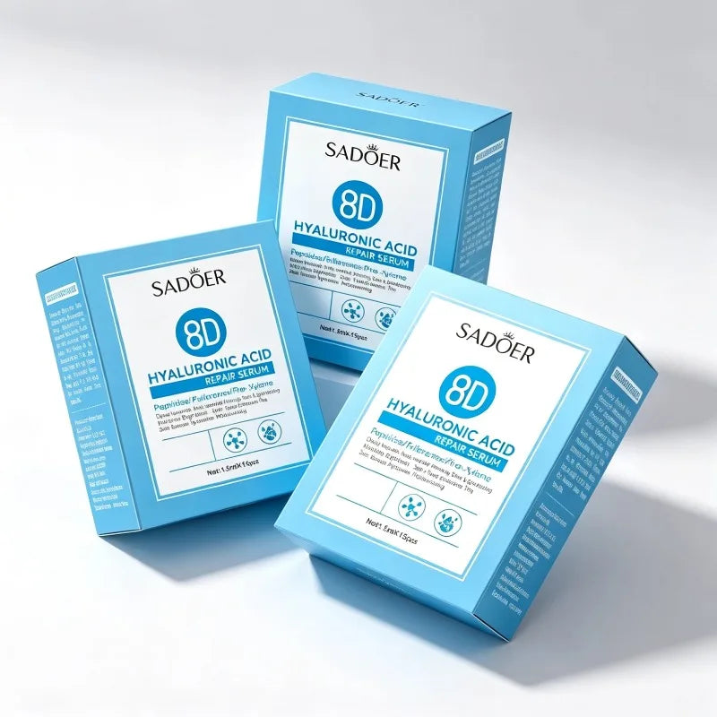 SADOER8D Hyaluronic Acid Anti-Aging Repair Facial Essence Fade Fine Lines Lifting Firming Whitening Serum Face Beauty Skincare