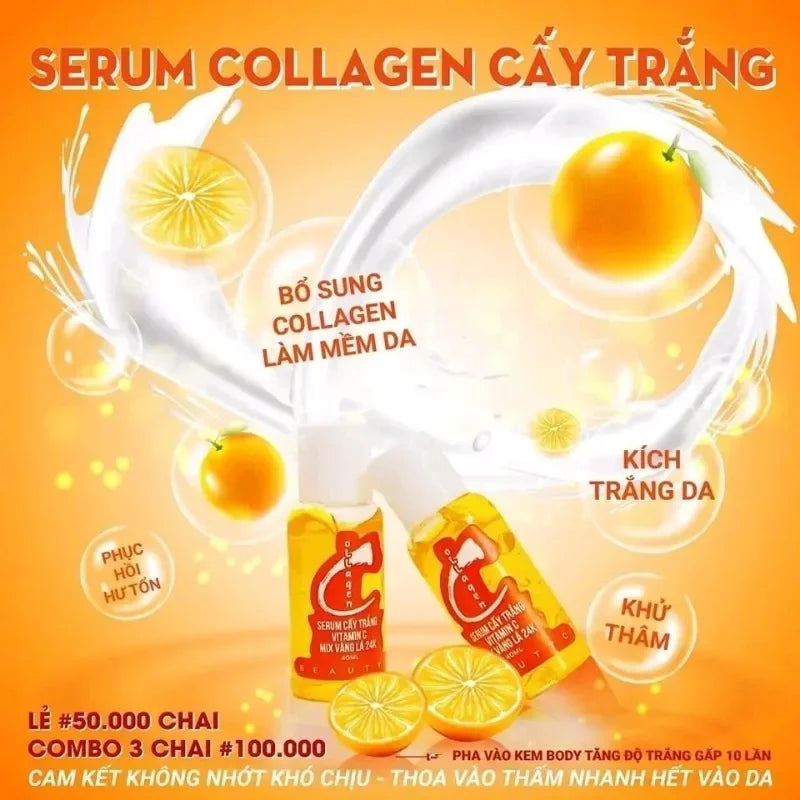 Vitamin C Skin Lightening Body Serum - Fade Dark Spots & Scars, Brighten Underarms/Knees/Ankles, Even Out Skin Tone