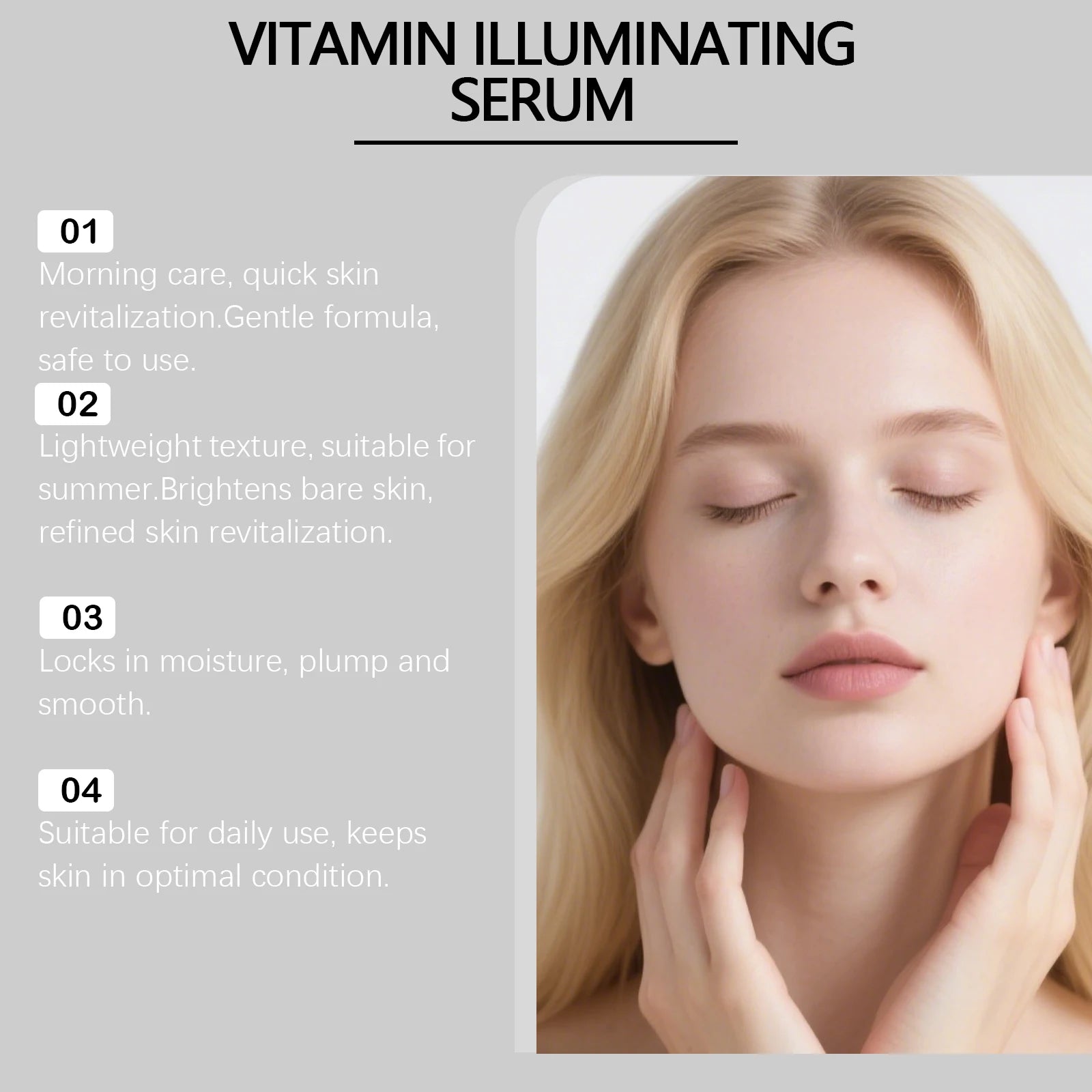 Vitamin C Serum Strengthens Skin Barrier Brightening Face Essence Deep Hydrating Nourishing Anti-Dryness Korean Facial Skincare