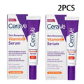 CeraVe Vitamin C Serum 10% Pure, Hyaluronic Acid & 3 Ceramides, Fragrance-Free Brightening Antioxidant Serum for Face, 1oz