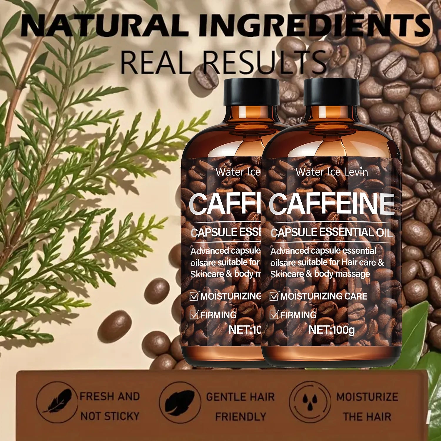 Hair Oil,High Concentration Caffeine Hair Essence,Activate Follicles,Strengthen Roots,Naturally Nourish Dry Hair,Soft Lasting Shine