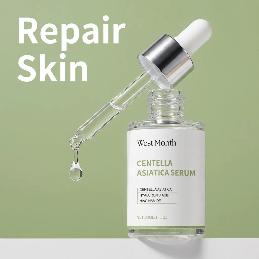 Centella Asiatica Serum Hyaluronic Acid Niacinamide Fragrance-Free Moisturizing Firming Brightening Hydrating Facial Essence