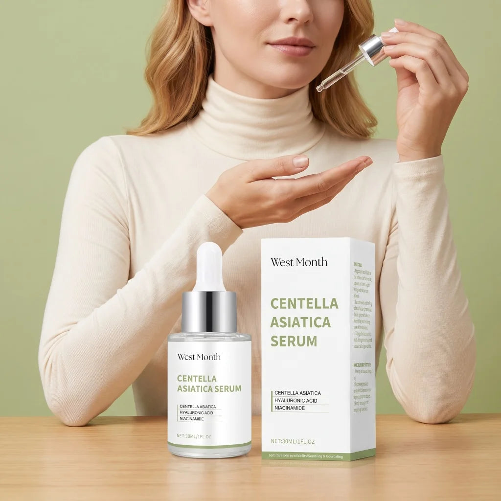 Centella Asiatica Serum Hyaluronic Acid Niacinamide Fragrance-Free Moisturizing Firming Brightening Hydrating Facial Essence