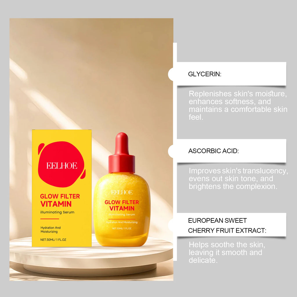 Vitamin C Serum Strengthens Skin Barrier Brightening Face Essence Deep Hydrating Nourishing Anti-Dryness Korean Facial Skincare